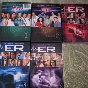 Brand New ER dvd set seasons 1 - 5  , you will receive ALL items pictured